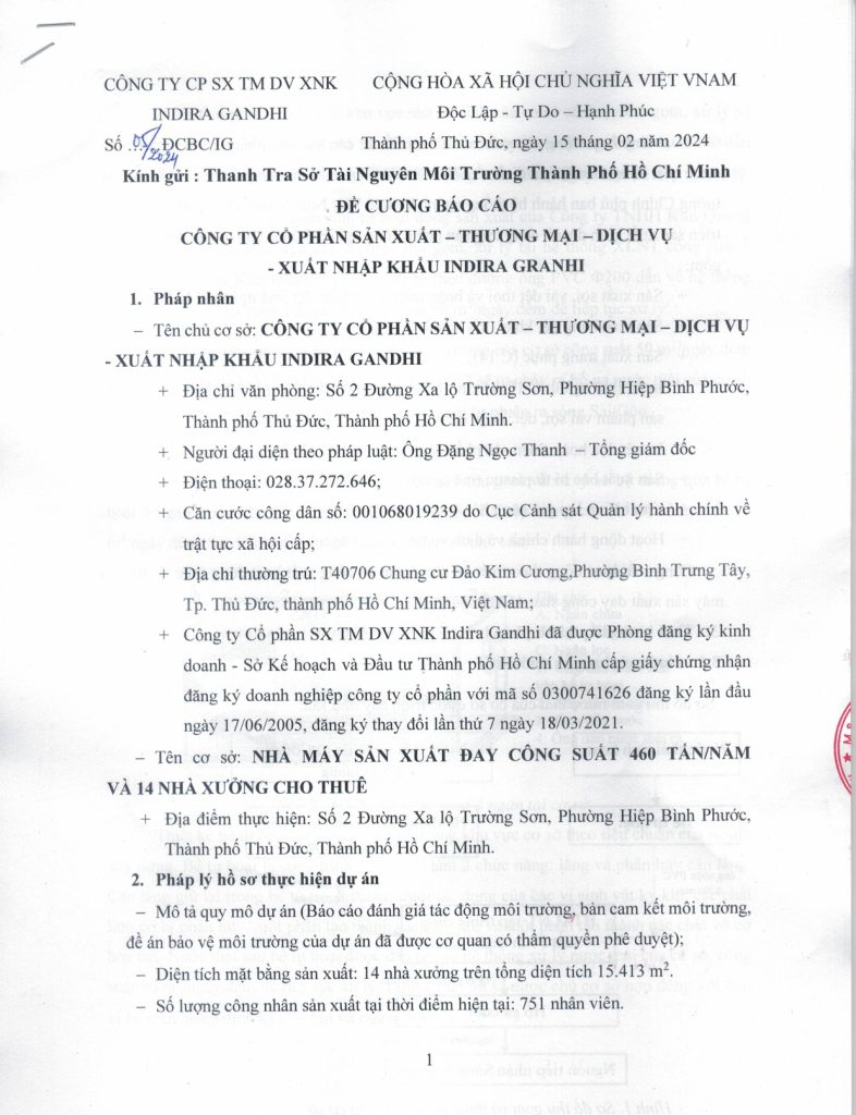 ĐỀ CƯƠNG BÁO CÁO THANH SỞ TNMT